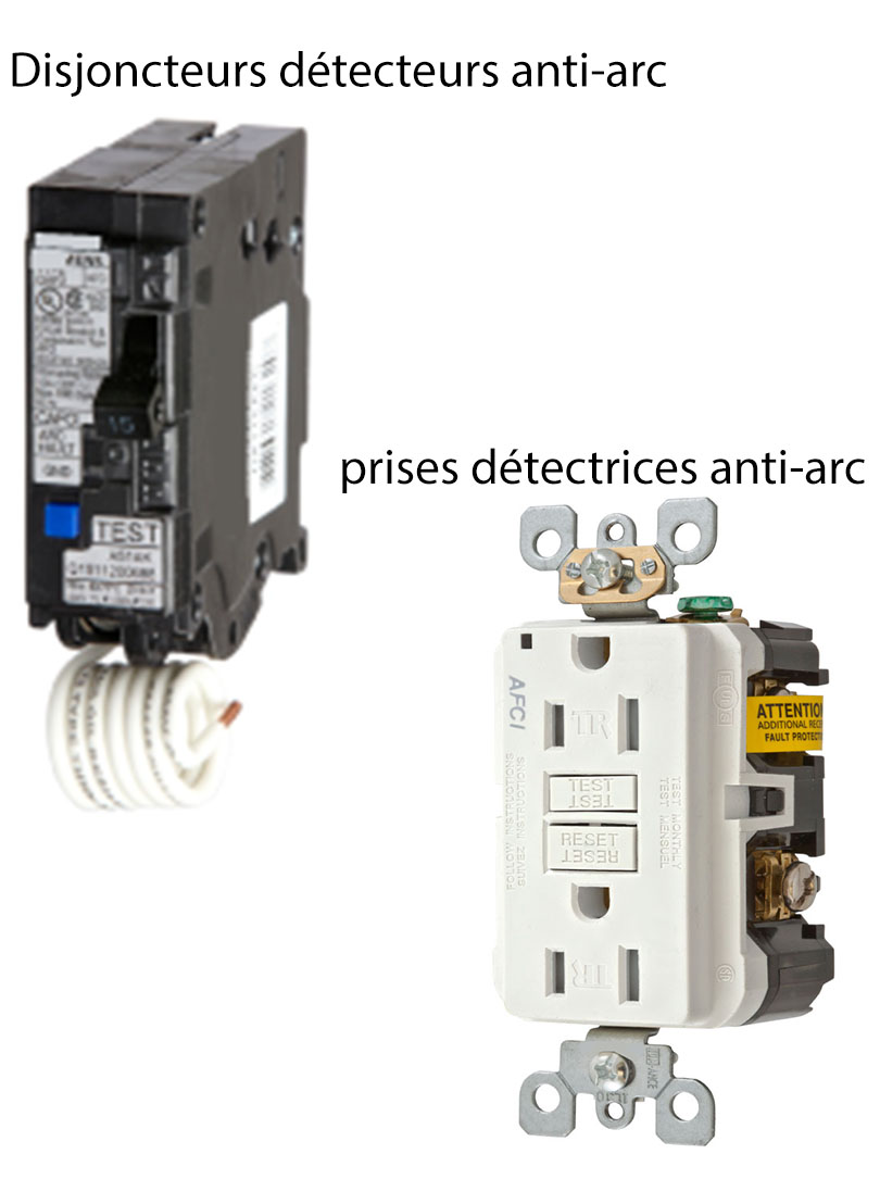 Prises électriques à protection DAA, Disjoncteur anti-arc