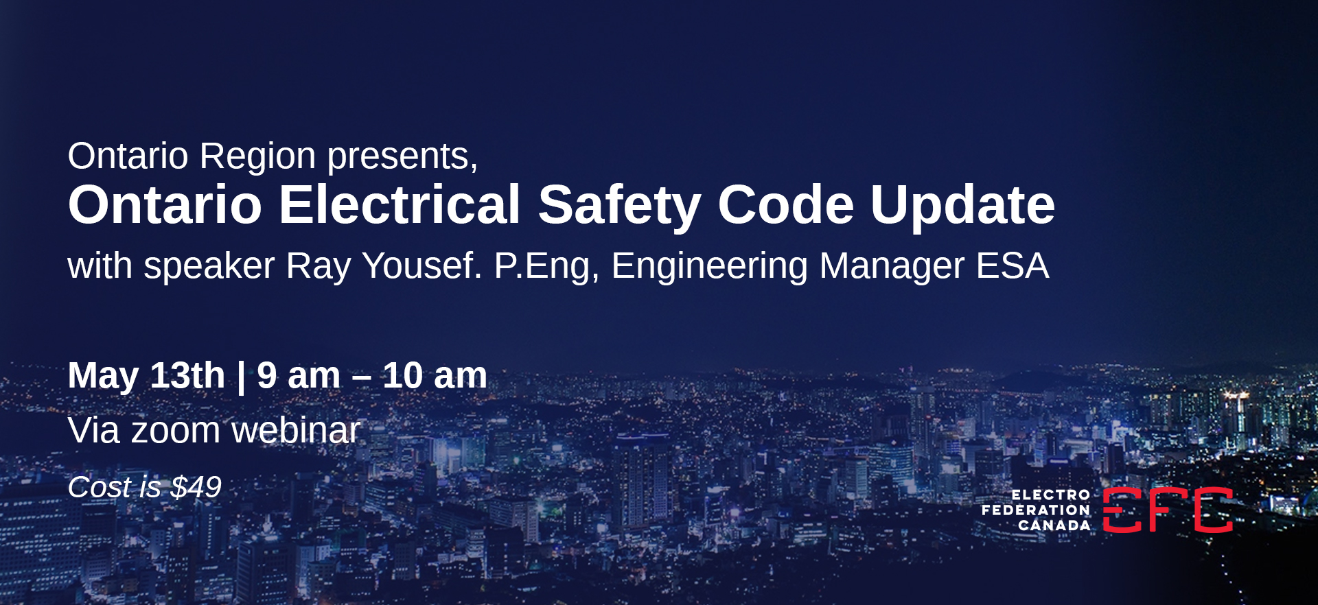 Ontario Electrical Safety Code Update Electro Federation Canada